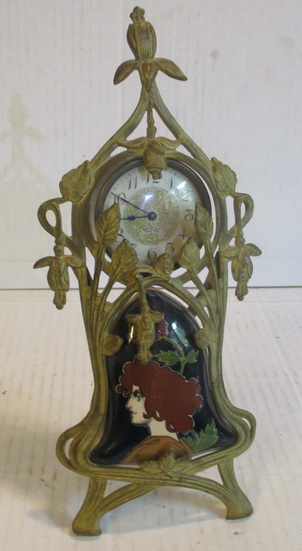 art nouveau clock Carl Luber Johann von Schwarz