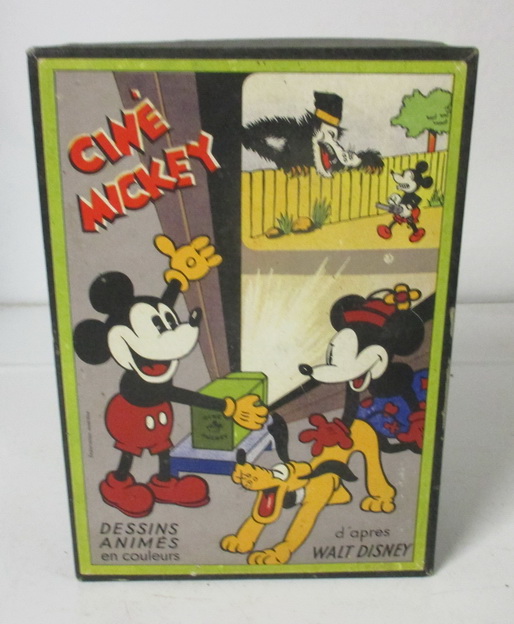 antique Mickey Mouse cardboard film projector