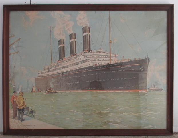 original litho Cassiers Belgenland Red Star Line